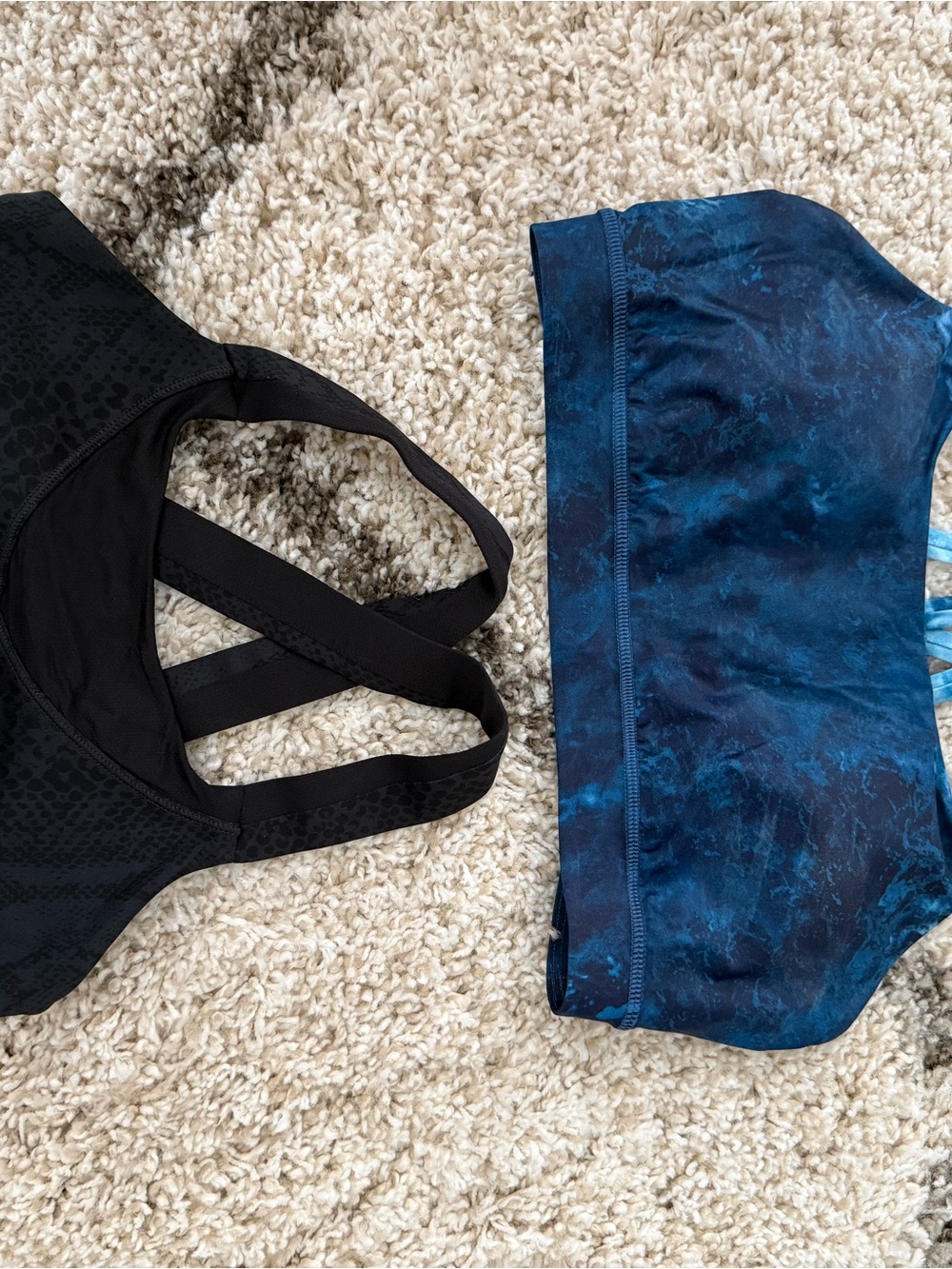 lululemon athletica Black & Blue Sports Bras Duo